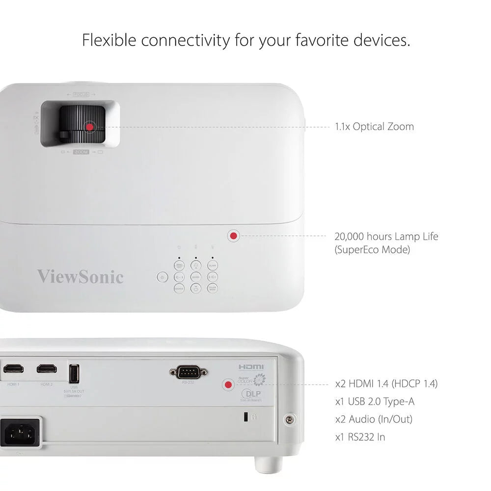 3500-Lumen Full HD DLP Home Theater Projector P848