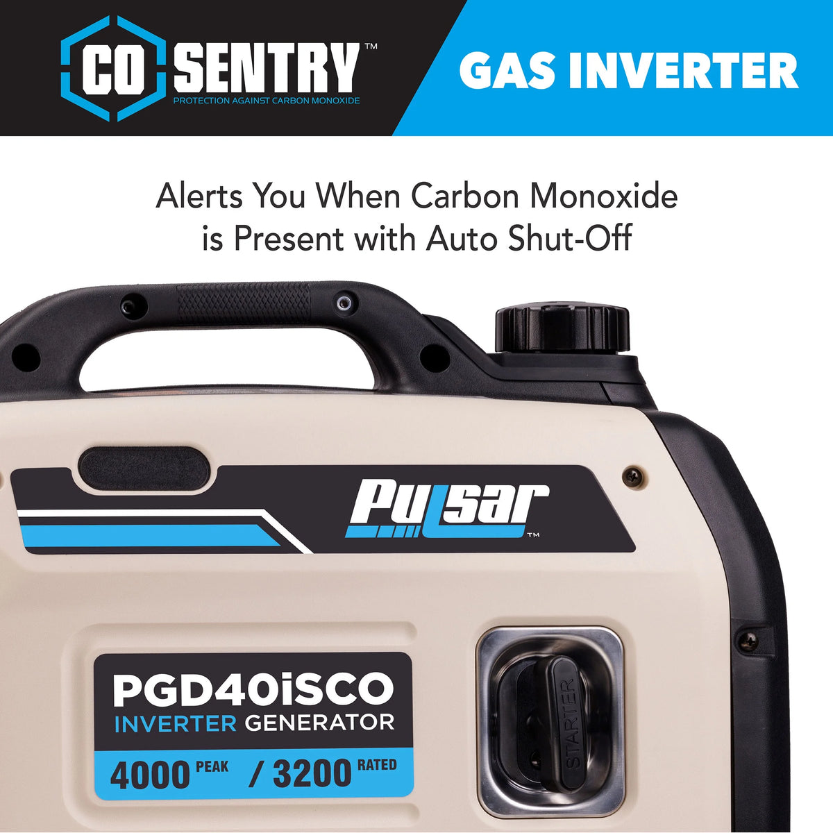 4000-Watt Super Quiet Gas Powered Inverter Generator B69085