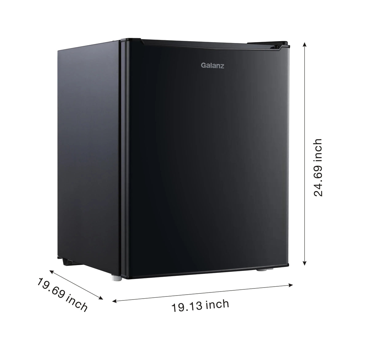 Black 2.7 Cu ft Single Door Mini Fridge K331