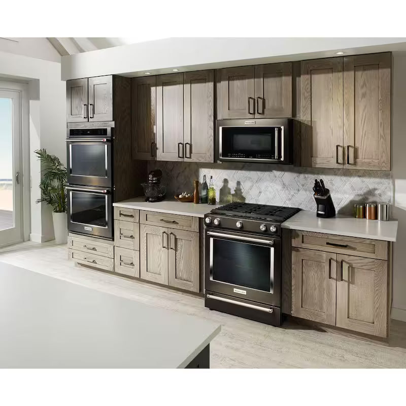 5.8 cu. ft. Slide-In Gas Range in Black Stainless F6308