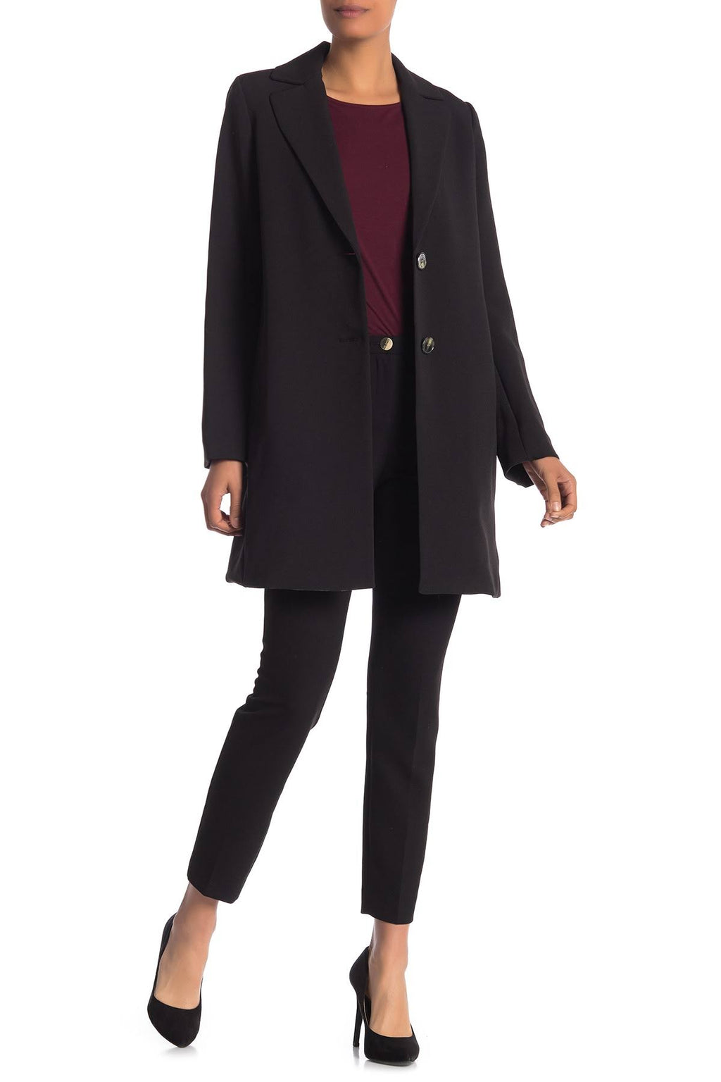 Black Xs Single-Breasted Coat U796272