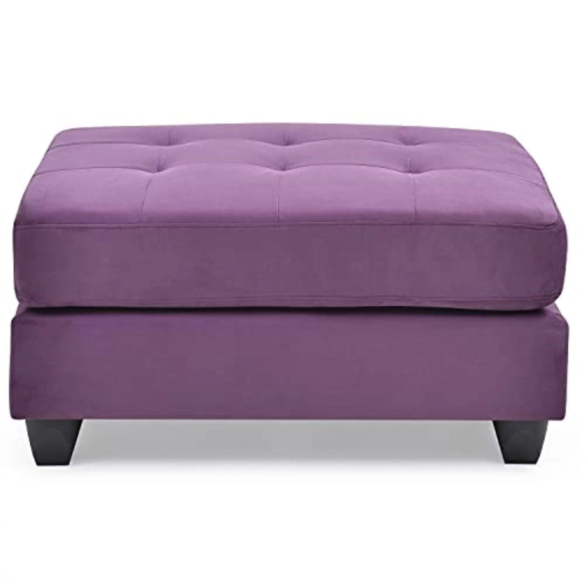 Purple Microsuede Ottoman R836775