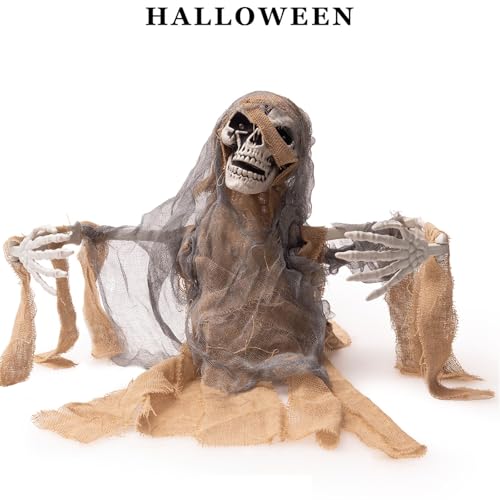 Animatronics Zombie Skeleton with Glowing Eyes and Sounds U97540