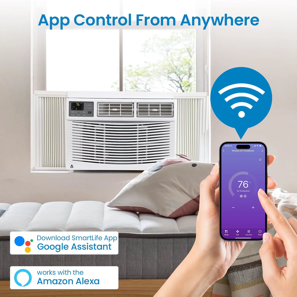 8000 BTU Smart Window Air Conditioner Y8827