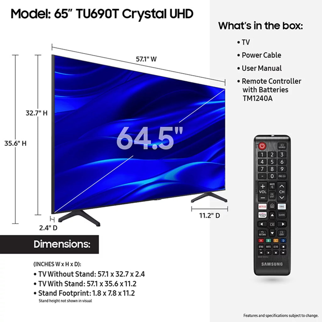 65 Class Crystal UHD 4K Smart Television N656