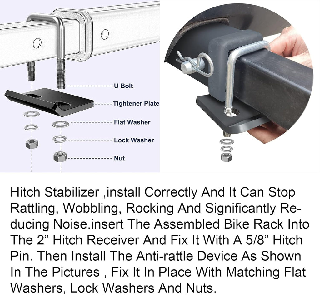 Foldable 4 Tray Hitch Mount Bike Rack H210