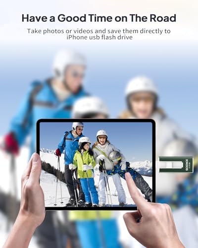512GB USB Photo Memory Stick with USB C Adapter (Light Purple) H230