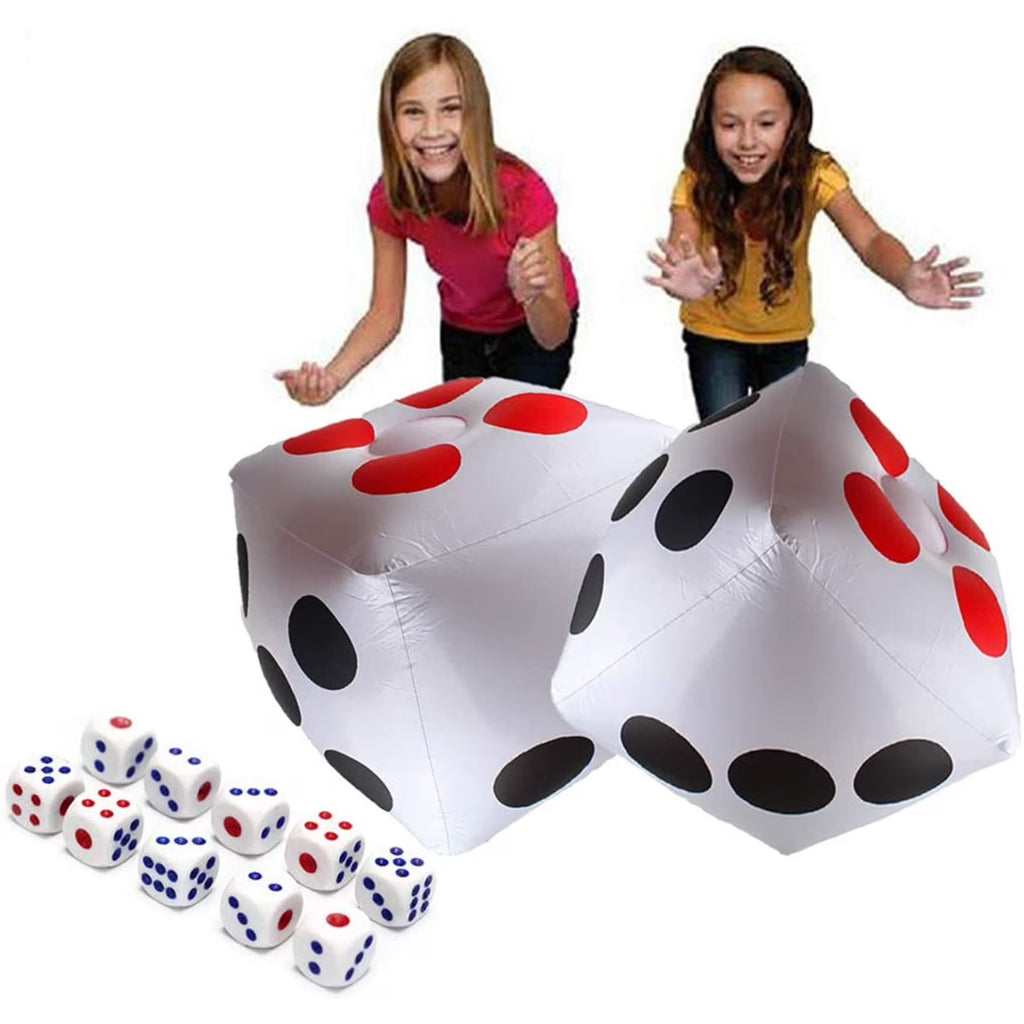 Inflatable Dice Set 13 Inch Outdoor Game Decorations Z183456