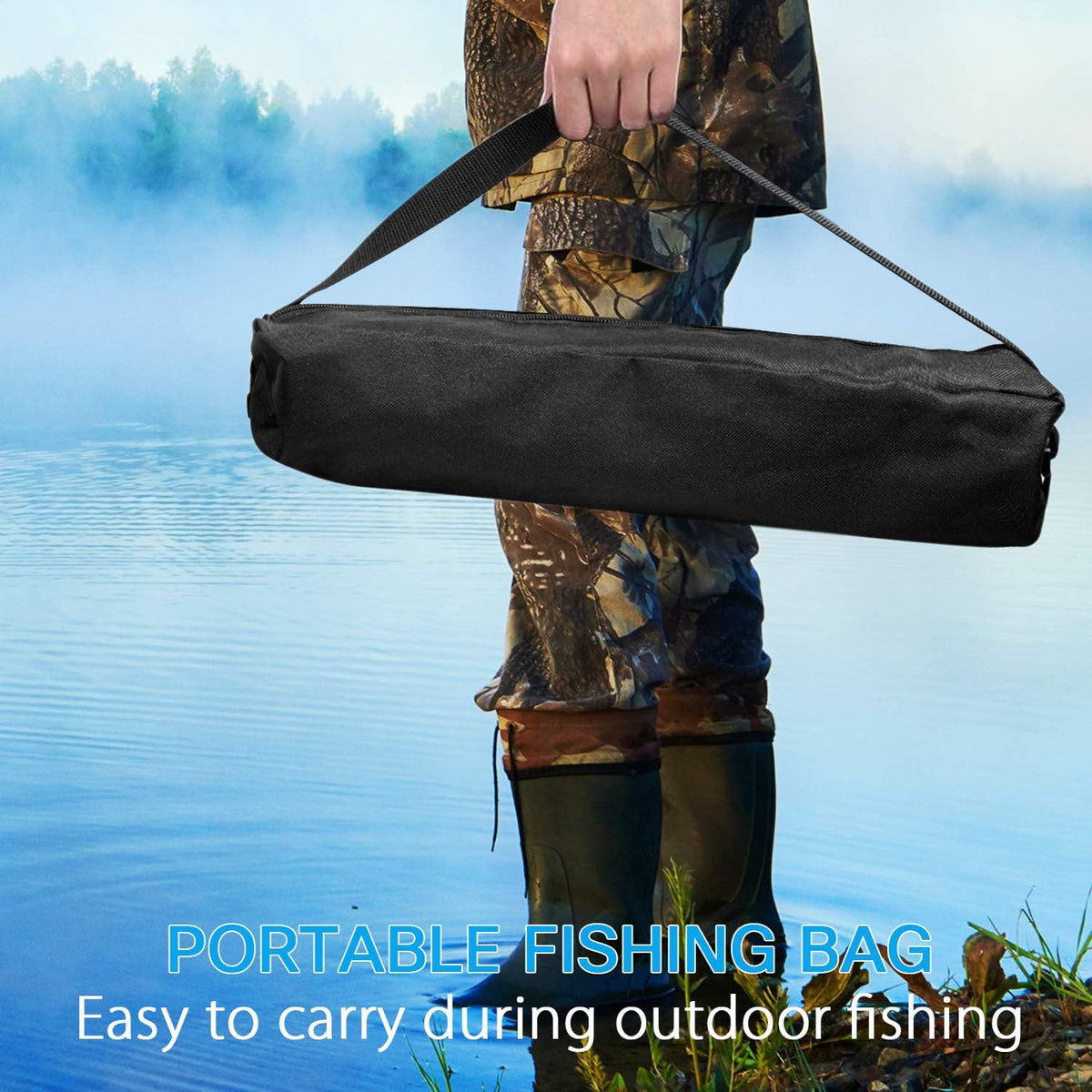 2.1m Carbon Fiber Telescopic Fishing Rod and Reel Combo with Carrier Bag G785