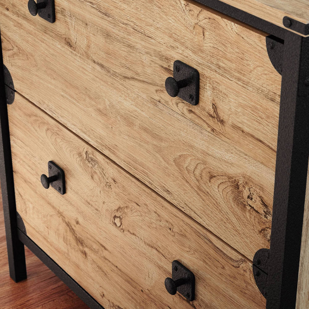 Milled Mesquite 2-Drawer Lateral File Cabinet E877