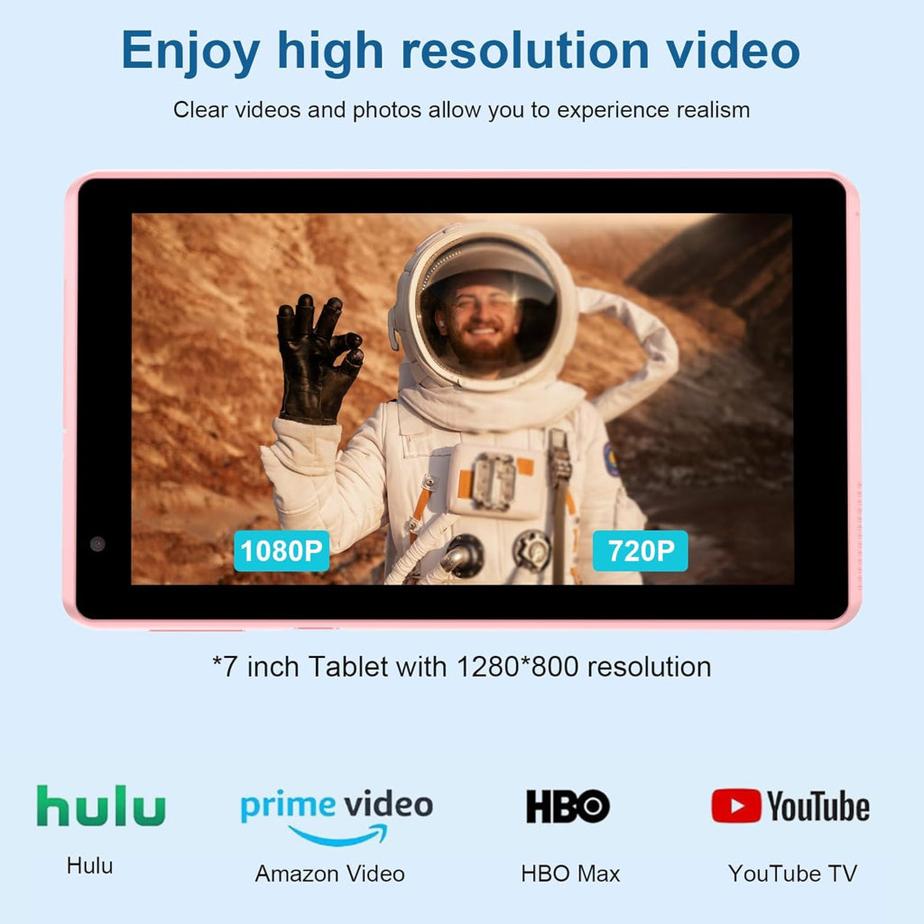 Pink 7 inch Android Tablet, 4GB+32GB G49806