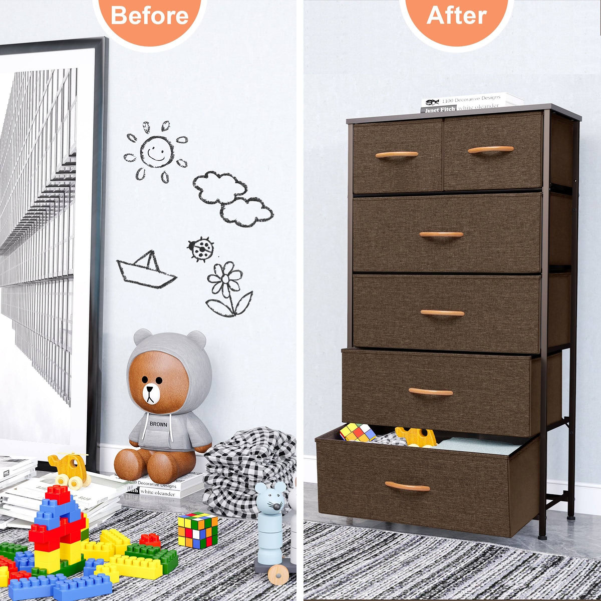 Vertical Dresser Storage Tower U702054