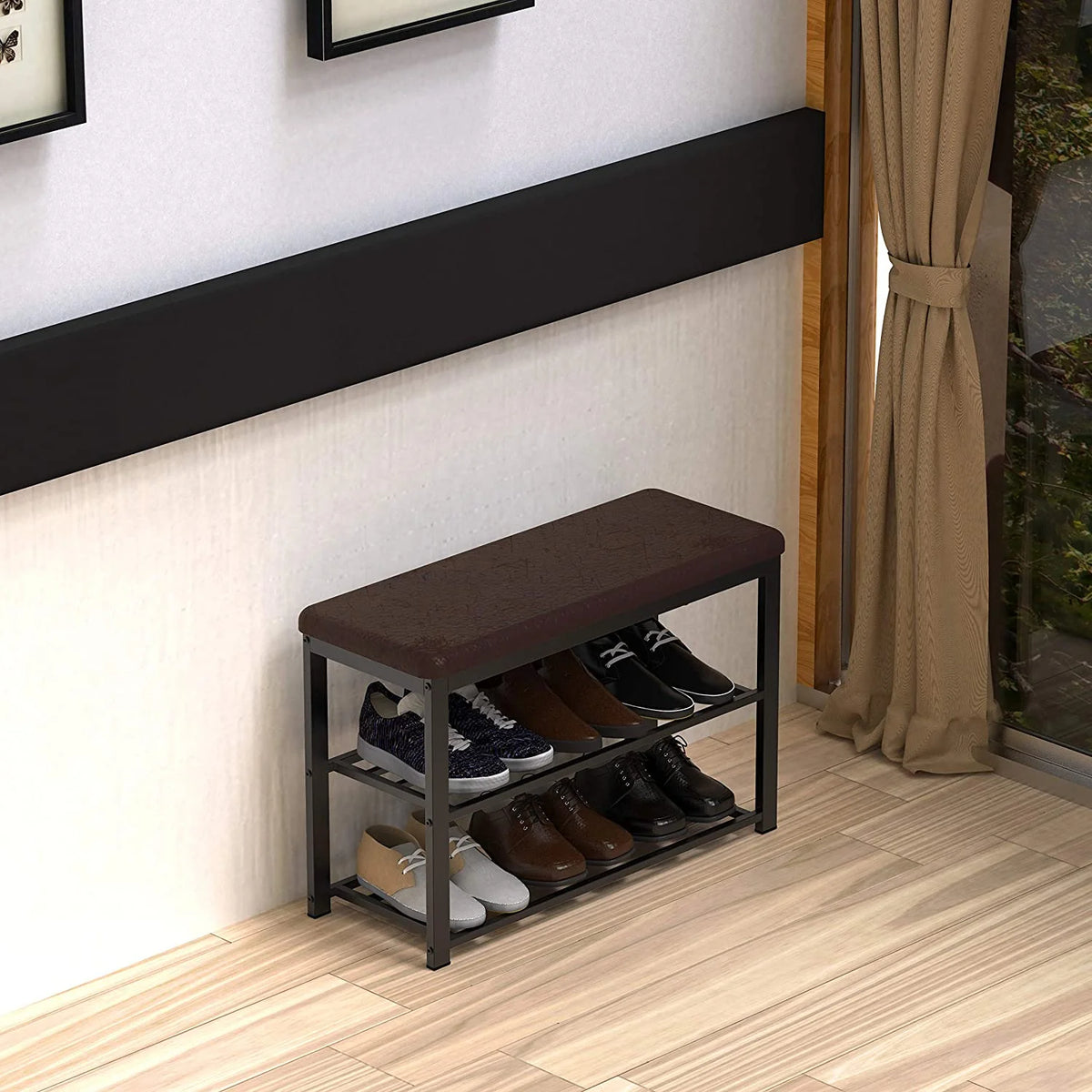Shoe Rack Bench Storage Organizer A711174