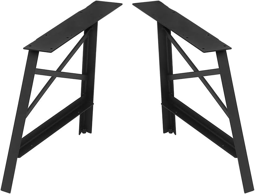 Black Metal Table Legs 2 PCS U90707