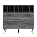 Bar Cabinet in Sonoma Gray Oak and Black A96935