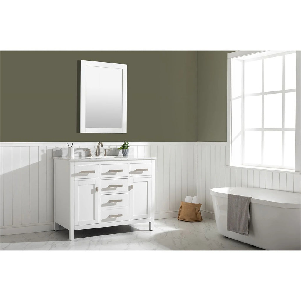 42" Single White Vanity I107924