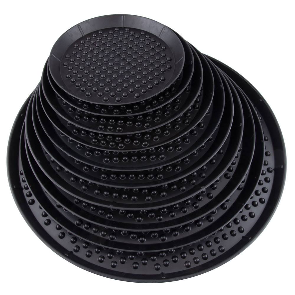 Charcoal Polypropylene Pizza Tray D3323