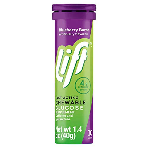 Glucose Chewable Energy Tablets Blueberry 10 ct Tube Pack of 12 Z32266