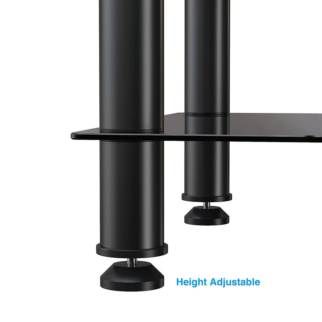 4-tier Glass Media TV Stand W356