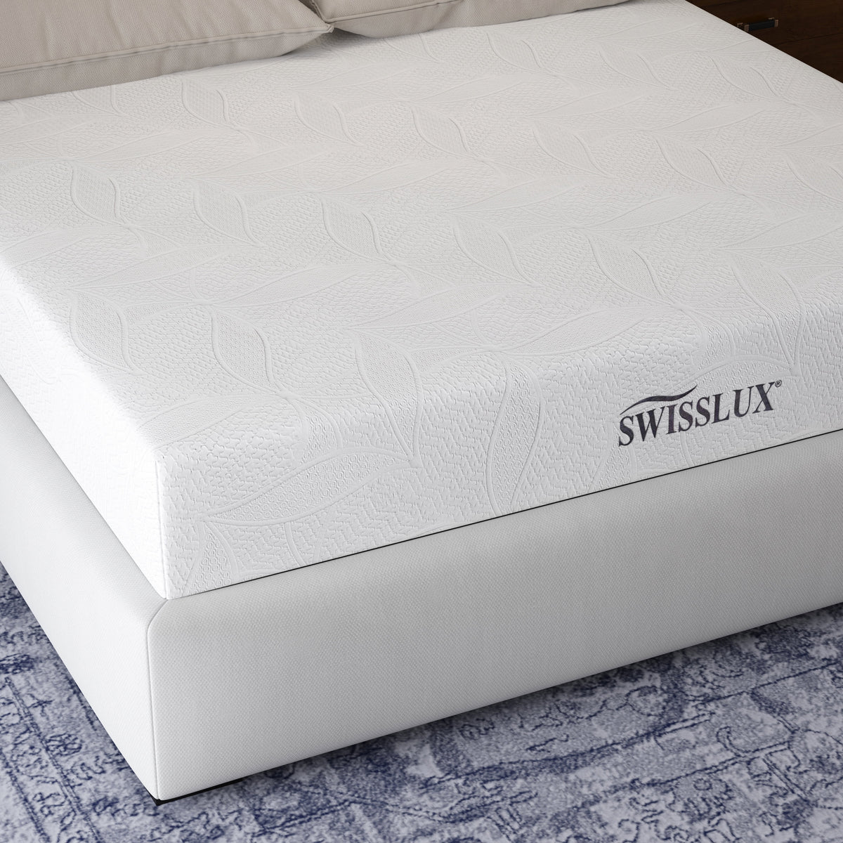 White Full Size 10 Inch Medium Plush Memory Foam Mattress M6837