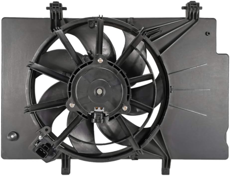 Replacement Engine Radiator Cooling Fan Assembly for Ford Fiesta L4 1.6L 2011-2019 Pack of 2 L37513