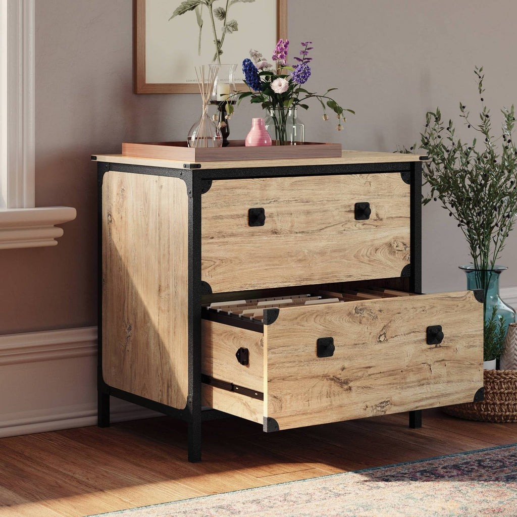 Milled Mesquite 2-Drawer Lateral File Cabinet E877