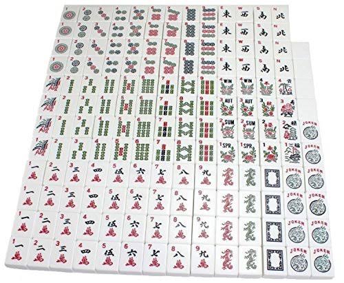Waterproof Black Nylon Mahjong Set Bag with Blue Stitches Q81926