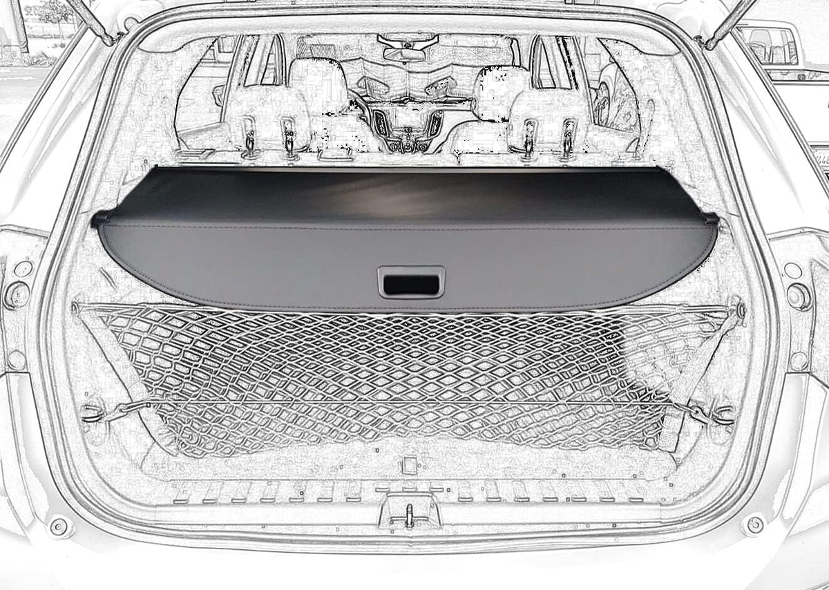 Cargo Cover Retractable Black Pack of 2 Q6722