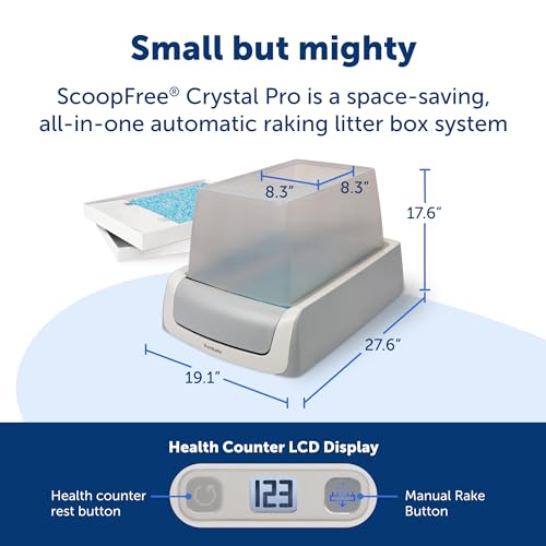 Self-Cleaning Cat Litterbox with Disposable Crystal Tray M16640