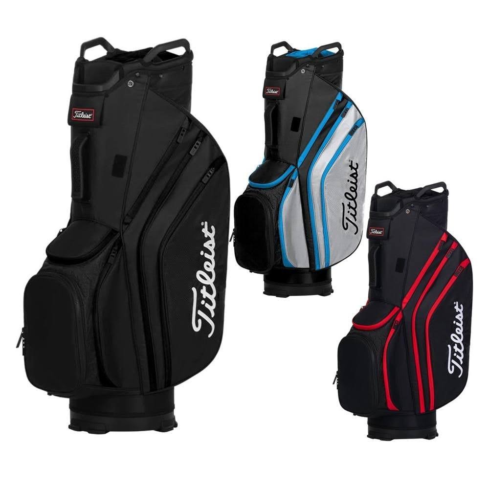 Black/Black/Red Lightweight Golf Bag T321