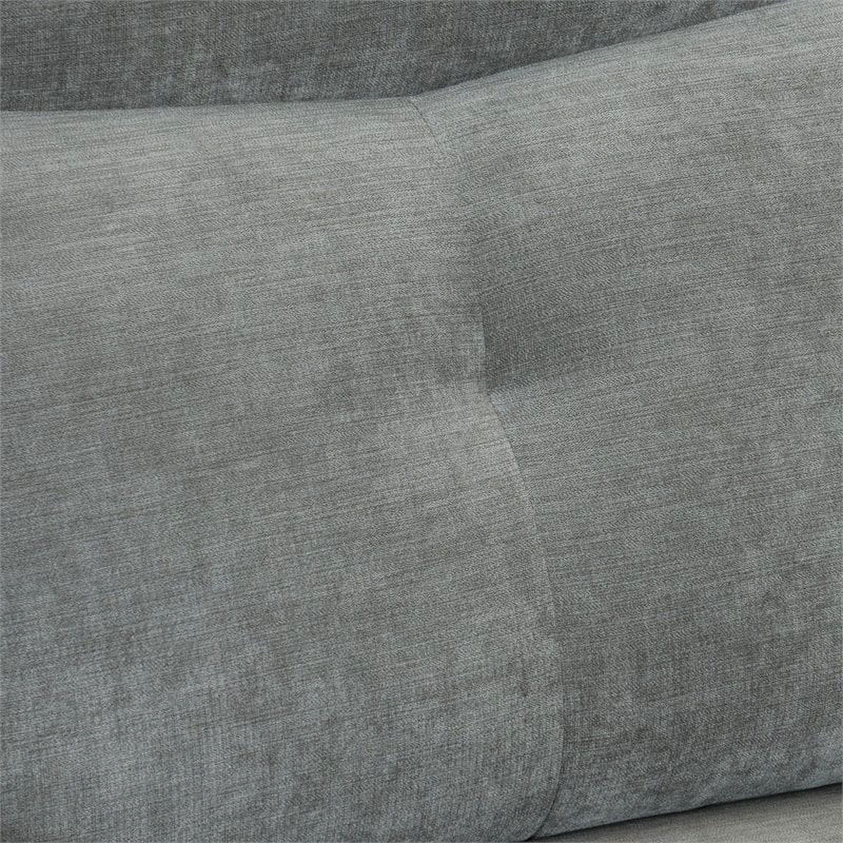 3-Piece Wood & Fabric Sofa in Dark Gray J42423