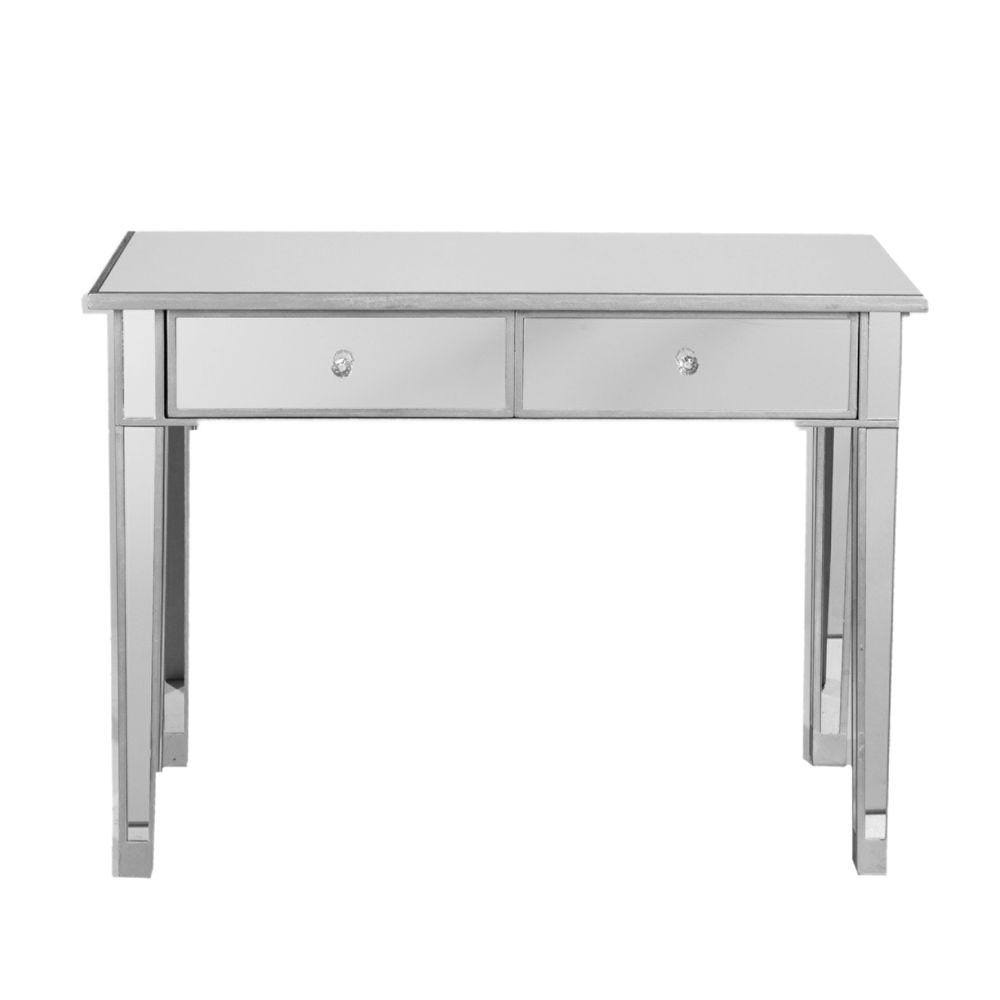Matte Silver Storage Console Table B317231