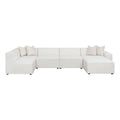 6-piece Fabric Upholstered Modular Sectional V77588