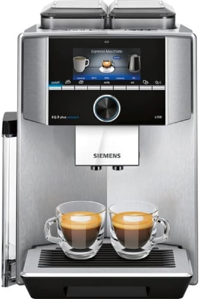 super-automatic espresso coffee machine with adjustable grinder, double boiler, milk frother Y472