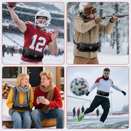Heated Hand Warmer Pouch with 10000mAh Power Bank, 3 Levels Heating, Waterproof H4157