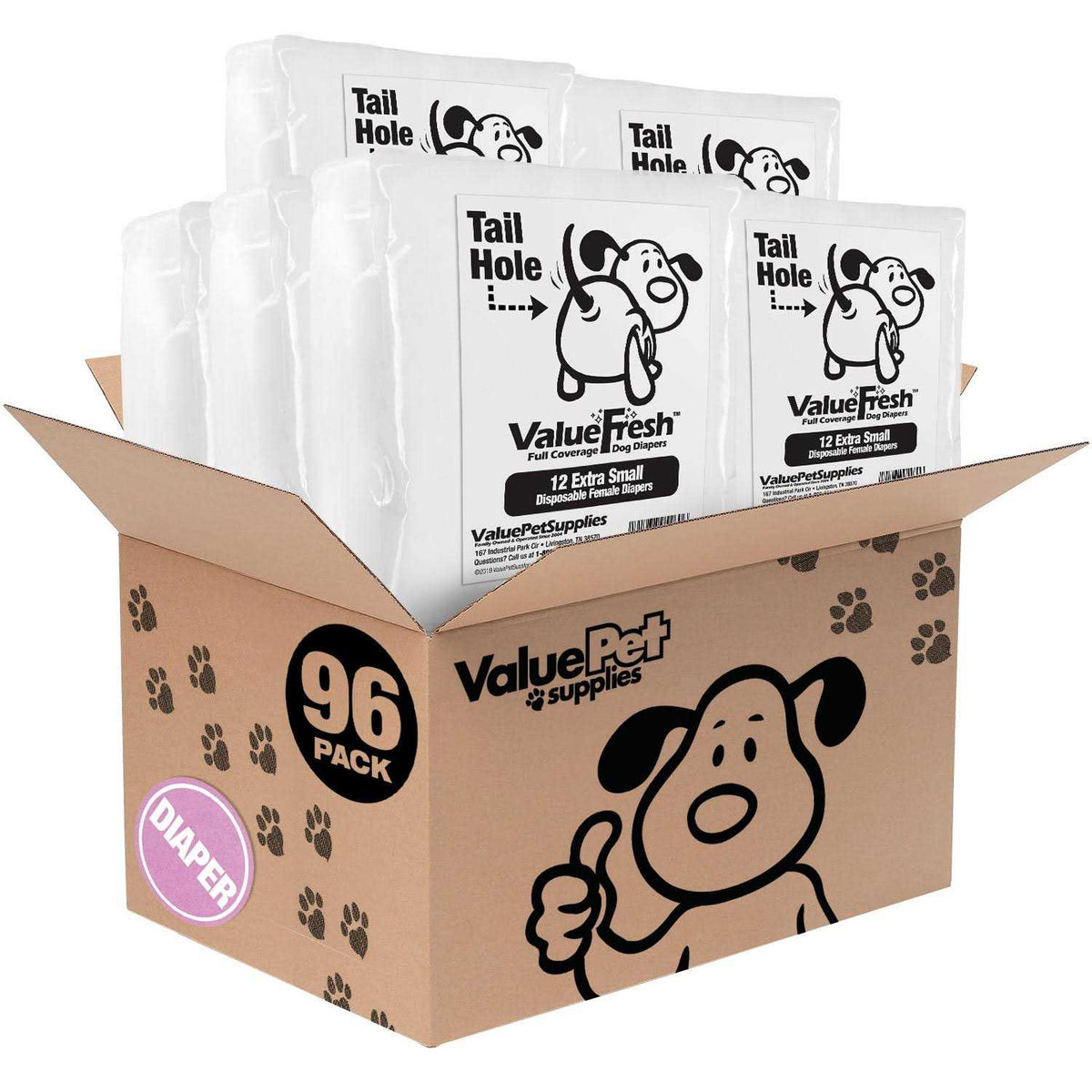 Female Dog Disposable Diapers M589