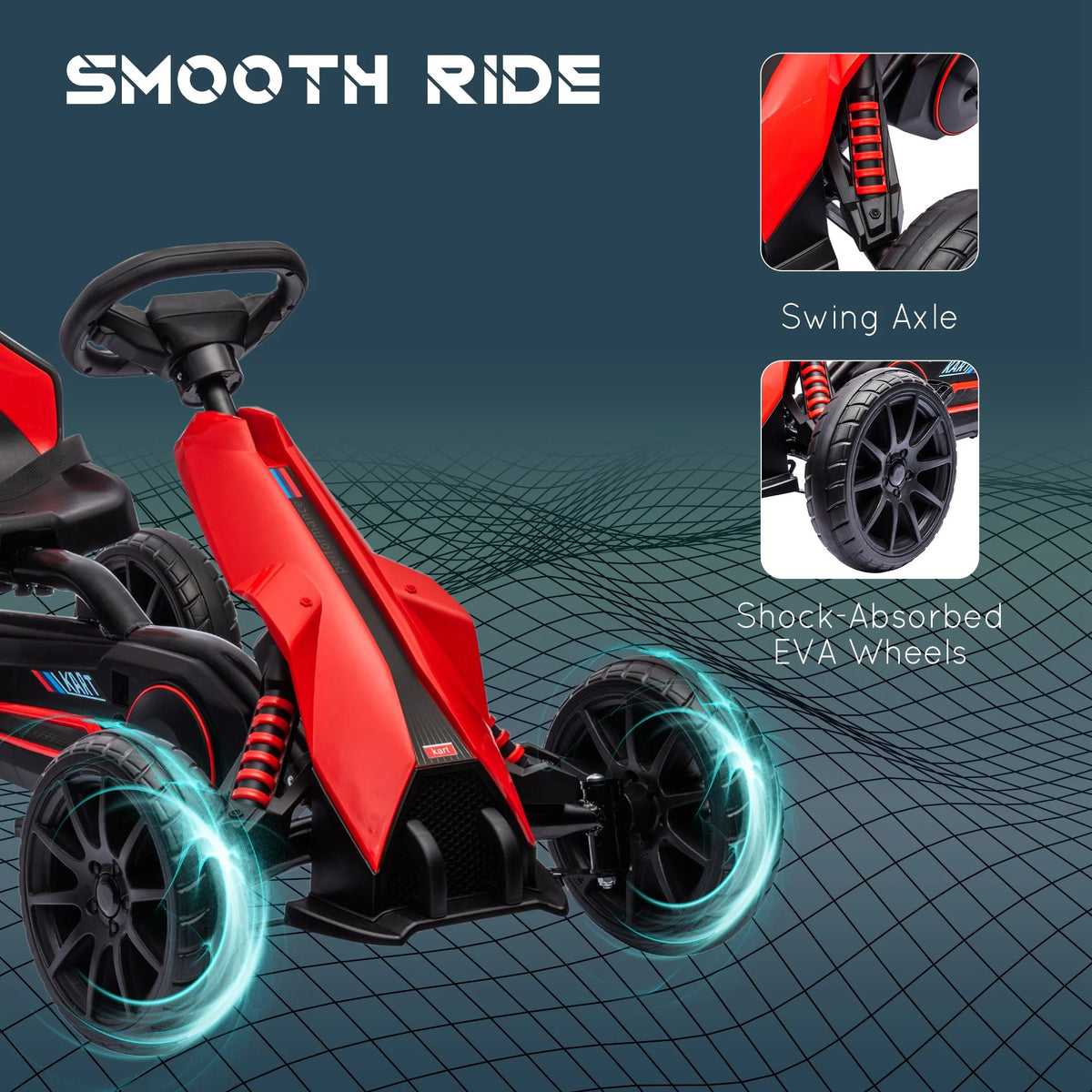 Kids Pedal Go Kart with Adjustable Seat R53109