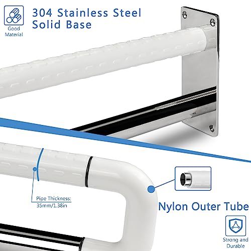 23.6 Inch Anti Slip Bathroom Grab Bar Y27592