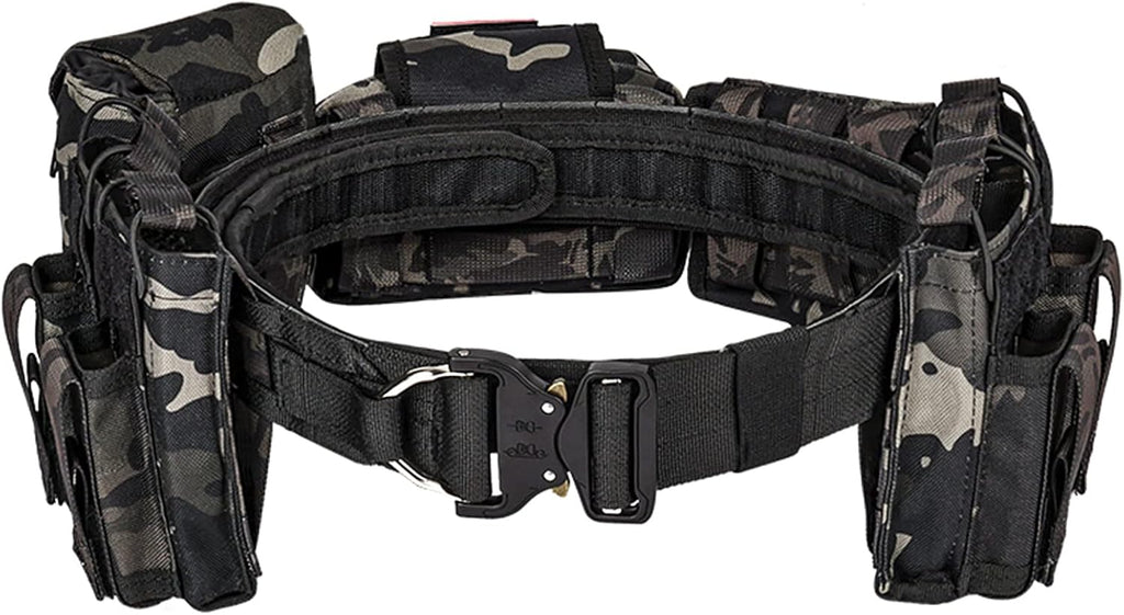 7 in 1 Tactical Modular Duty Belt Set with Pouches G235