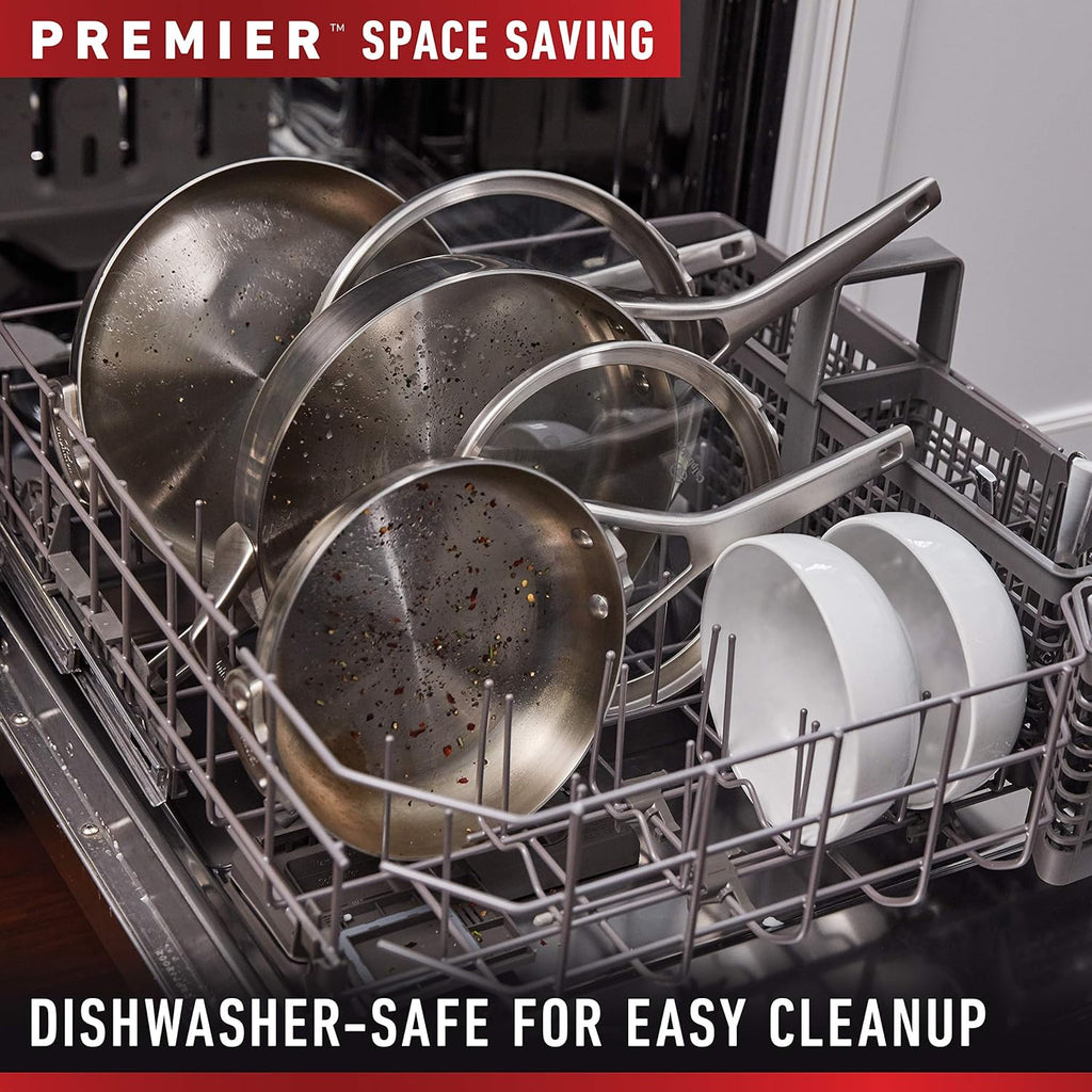 10-Piece Stainless Steel Cookware Set F55721
