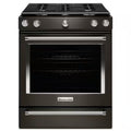 5.8 cu. ft. Slide-In Gas Range in Black Stainless F6308