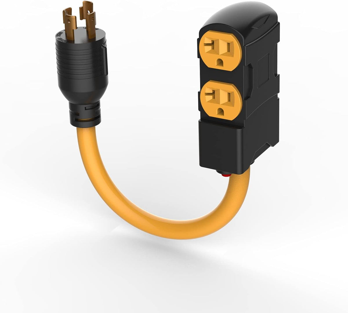 25Ft Generator Locking Cord, 4 Prong 10 Gauge, 30Amp 7500 Watts, Pack of 2 G2622
