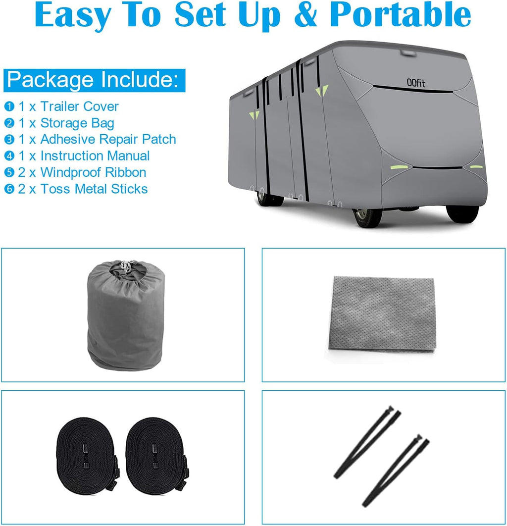 Upgraded 5-ply Class C RV Cover Fits 23'-26' RVs J352347