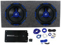 12" 2700w Subwoofers with Sealed Box, Amplifier and Amp Kit T687