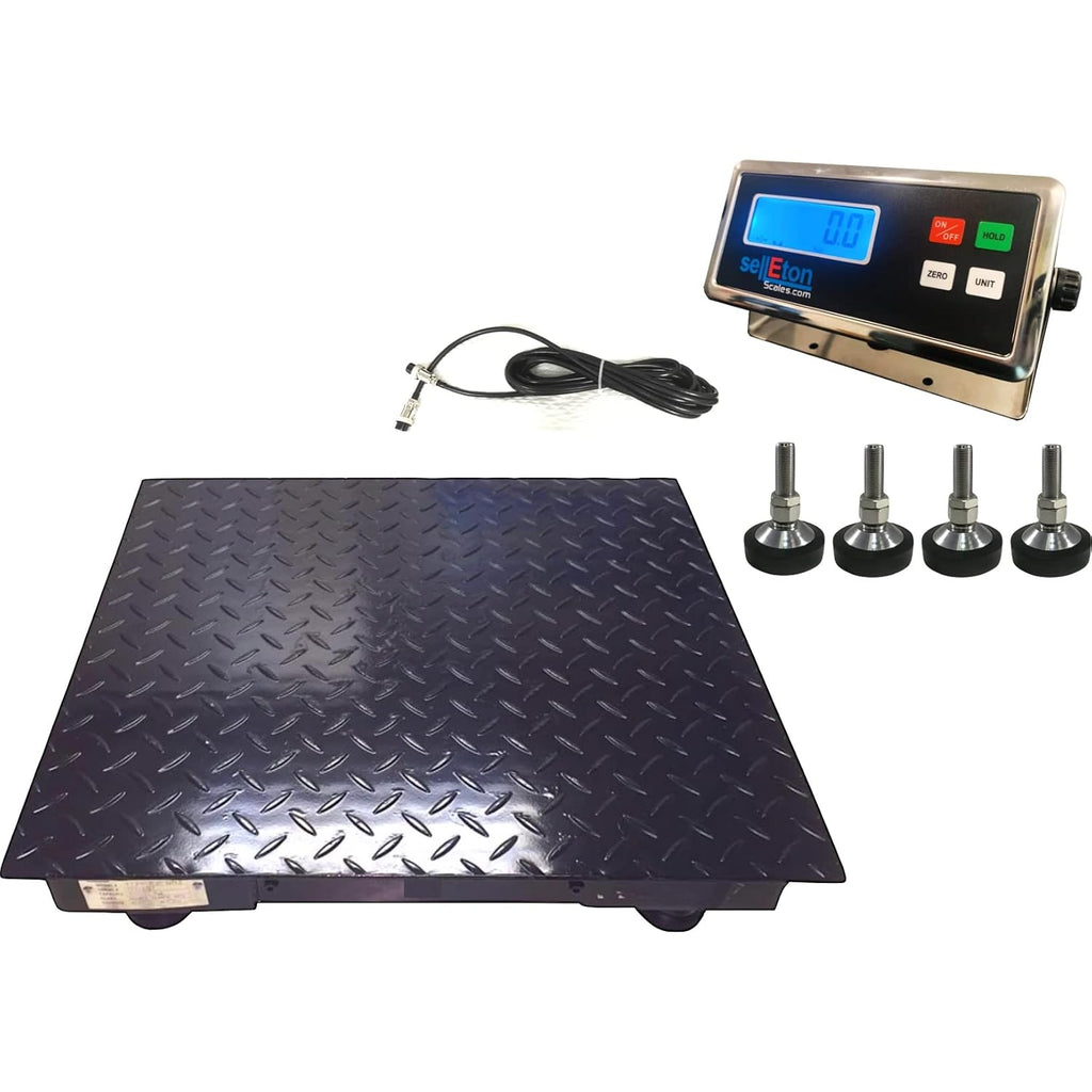24”x24” Non-NTEP Floor Scales with Digital Indicator, 5000 lbs x 1 lb I904