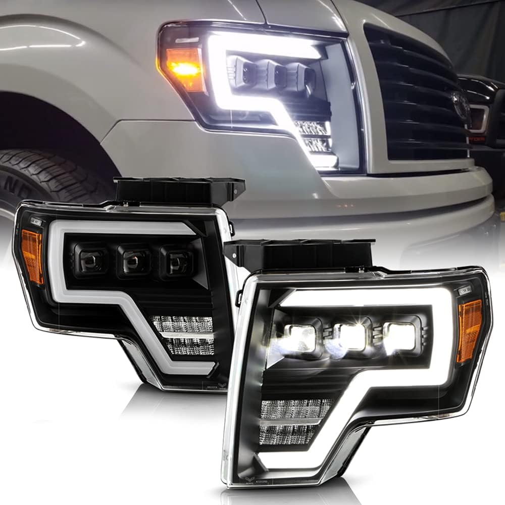 Pair of Full LED Projector Headlights for Ford F 150 Pickup U92403