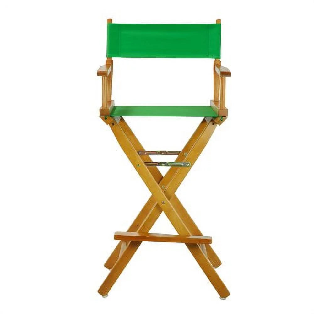 30" Director's Chair Honey Oak Frame Green Canvas Z754
