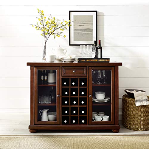 Black Sliding Top Bar Cabinet A4482