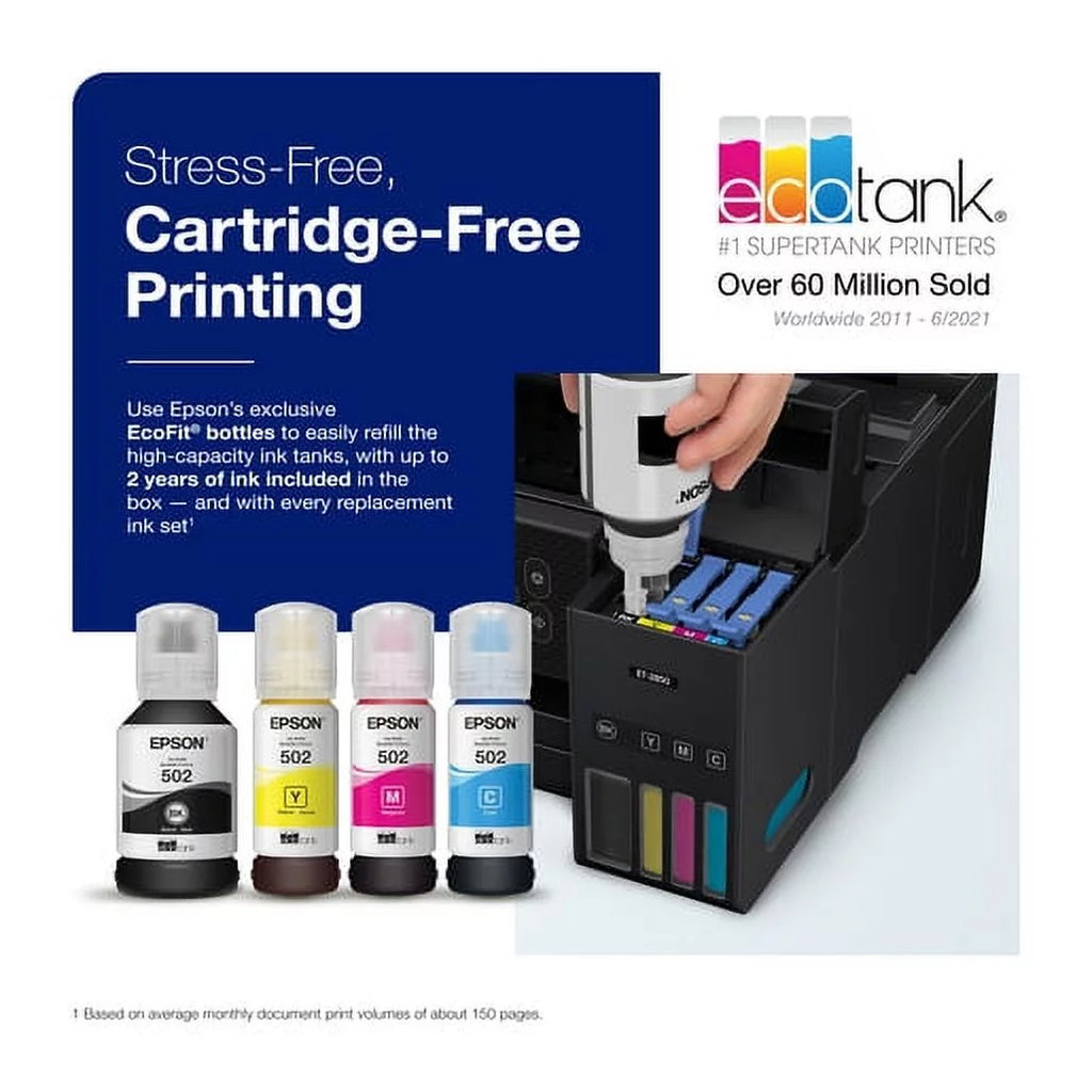 Wireless Color All-in-One Supertank Printer with Scan, Copy and Auto 2-sided Printing L7249