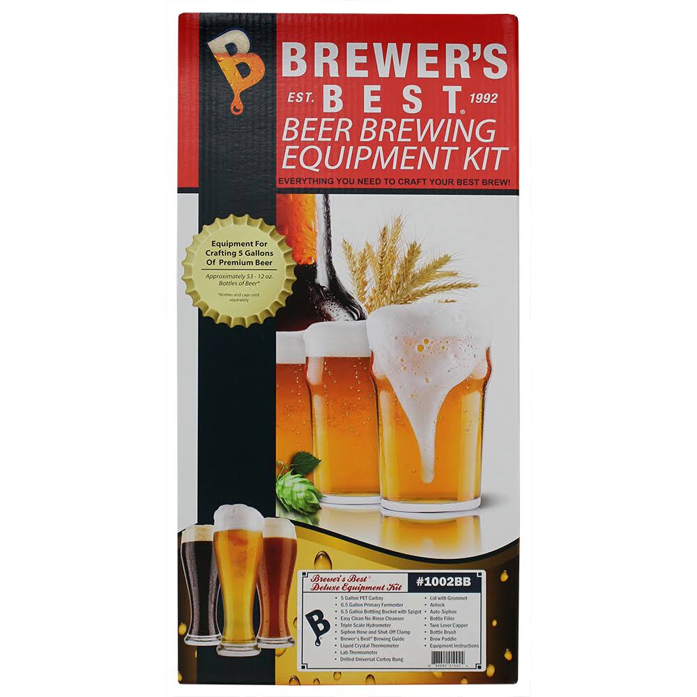Deluxe Beer Brewing Equipment Kit with Better Bottle Carboy E865173